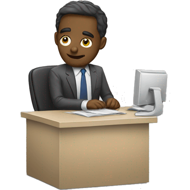 poor office worker emoji