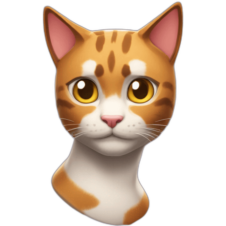 Meowscles Anthromorphic calico cat from fortnite emoji