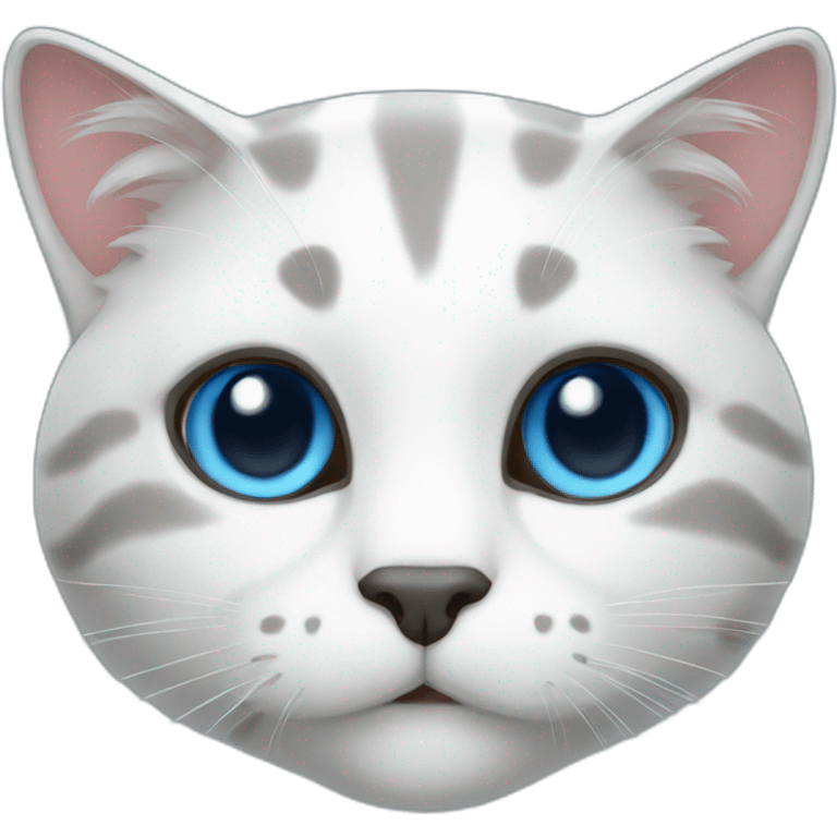 Cat blue emoji