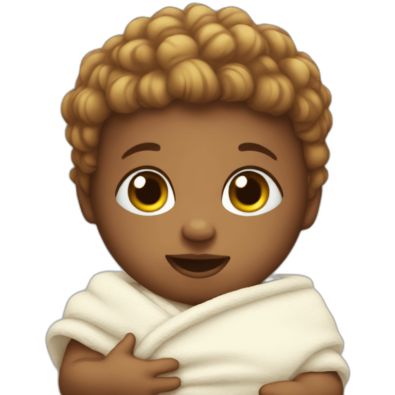 Big baby in a nappy emoji