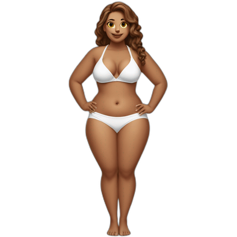 full-body-curvy-beauty-in-a-white-understaffed bikini-both-sides emoji