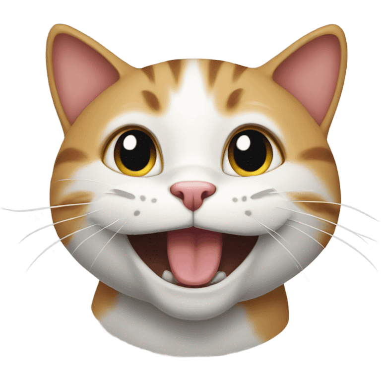 A happy cat emoji