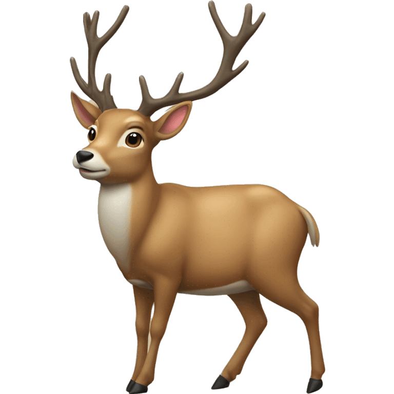 Deer with a pew pew emoji