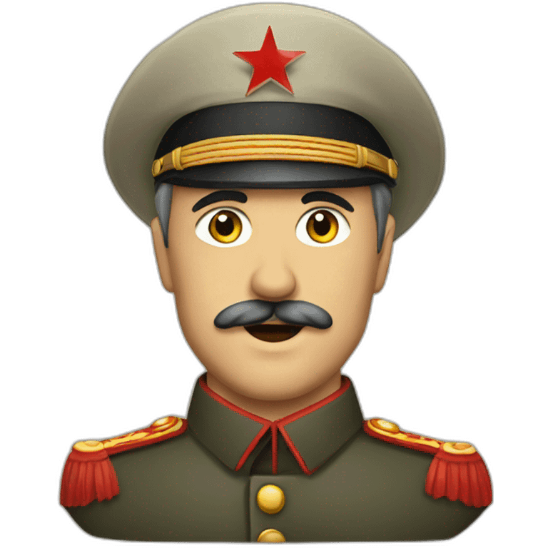 Joseph Staline with red stars emoji