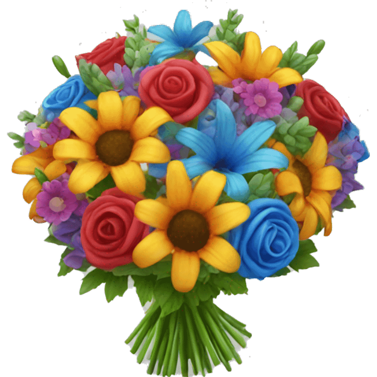 Rainbow bouquet  emoji