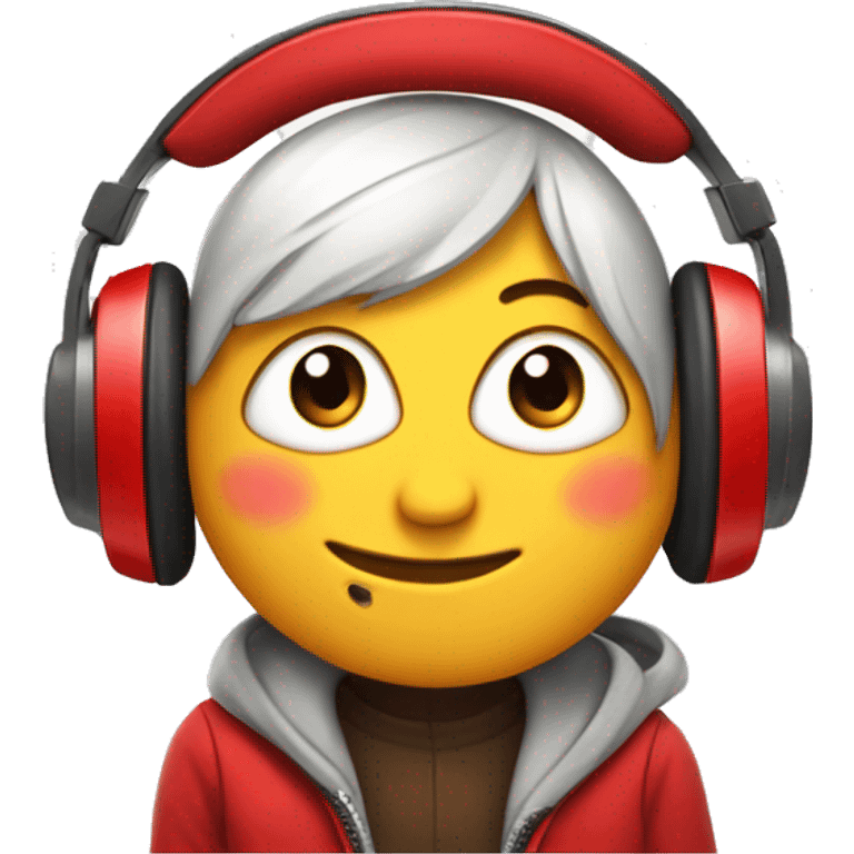 A bottle of coca cola with a face, ears and headphones and clothes emoji