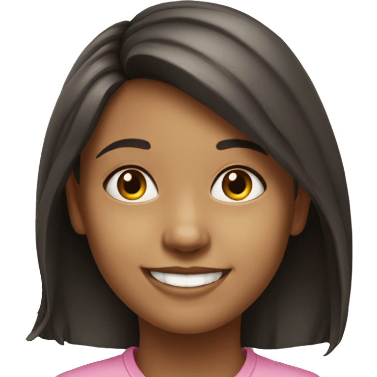 realistic portrait of smiling girl emoji