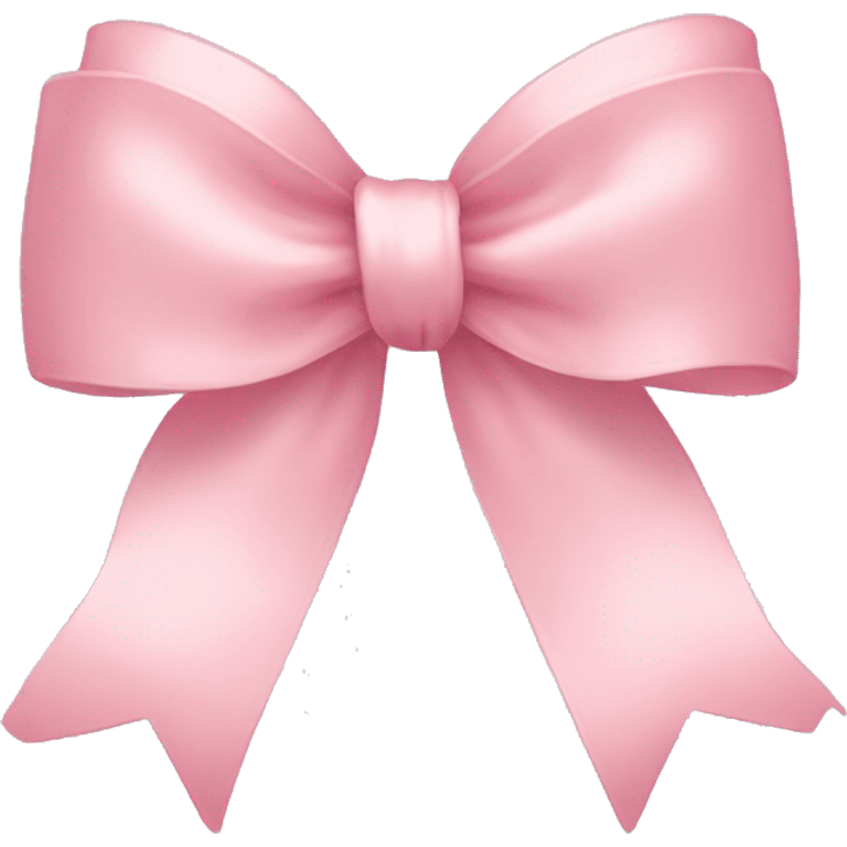 light pink ribbon bow emoji