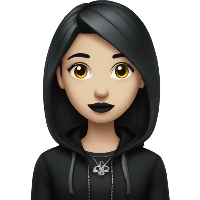 Goth girl emoji