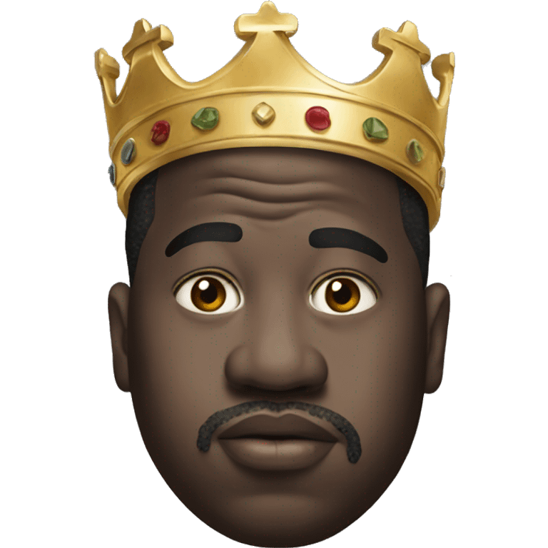 Very very big biggie head large emoji