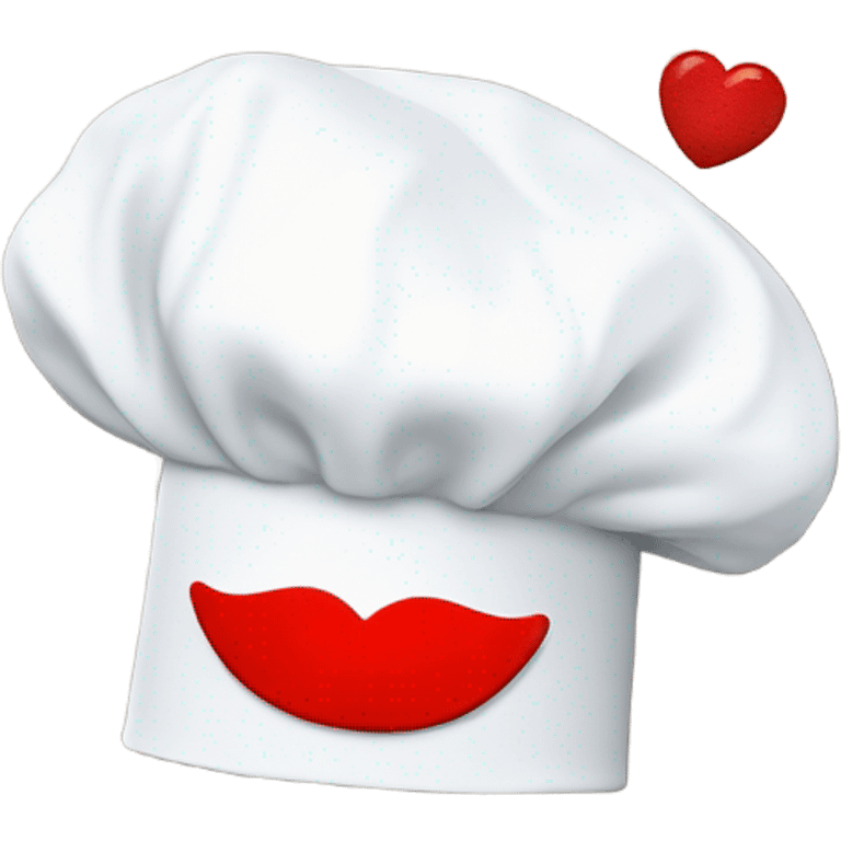 chef hat with kiss lips  emoji