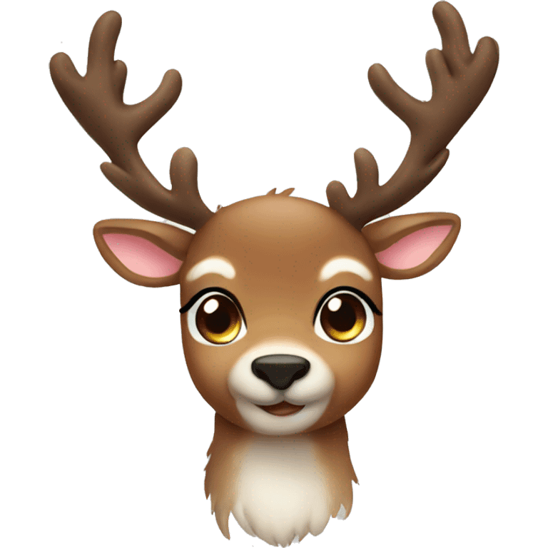 Reindeer cute emoji