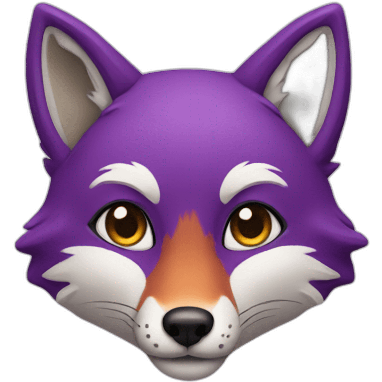 purple fox emoji