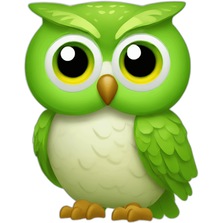 duolingo green owl emoji