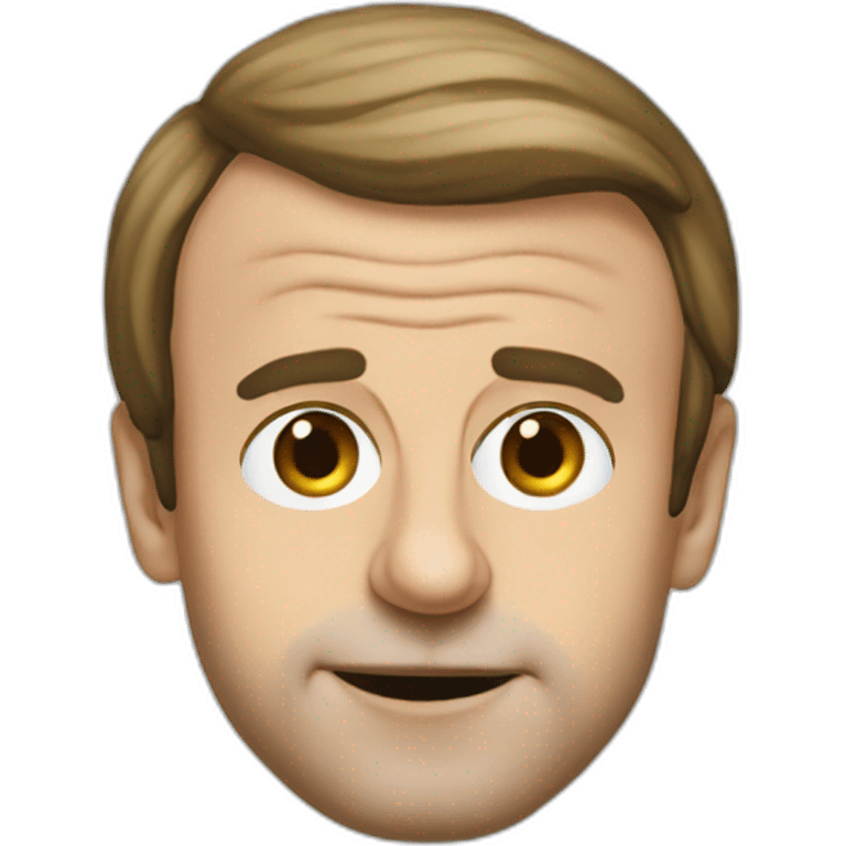 Emmanuel Macron with the Big Nose emoji