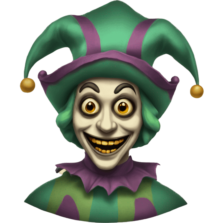 vintage scary jester  emoji