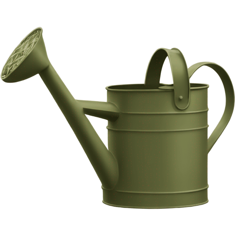 Olive green watering can emoji