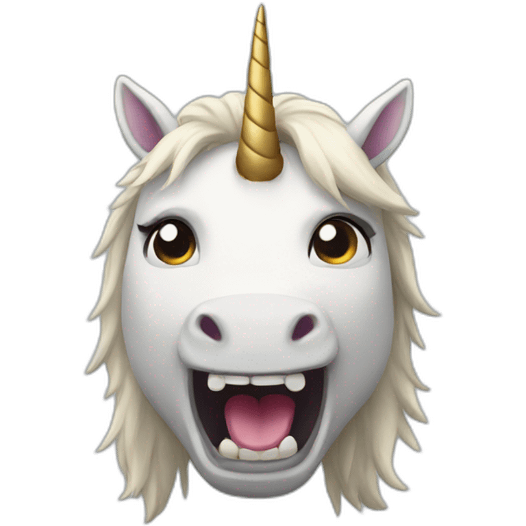 Angry unicorn emoji