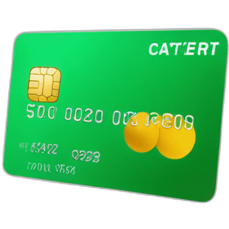 green credit card emoji