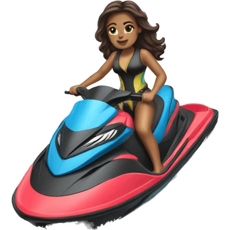 JET SKI girl emoji