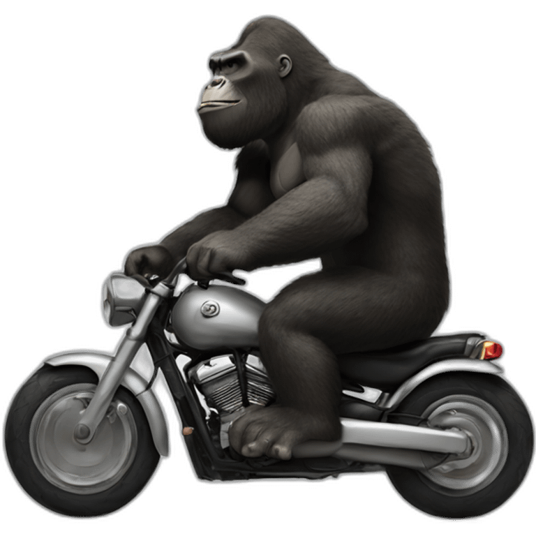 King Kong on a bike emoji