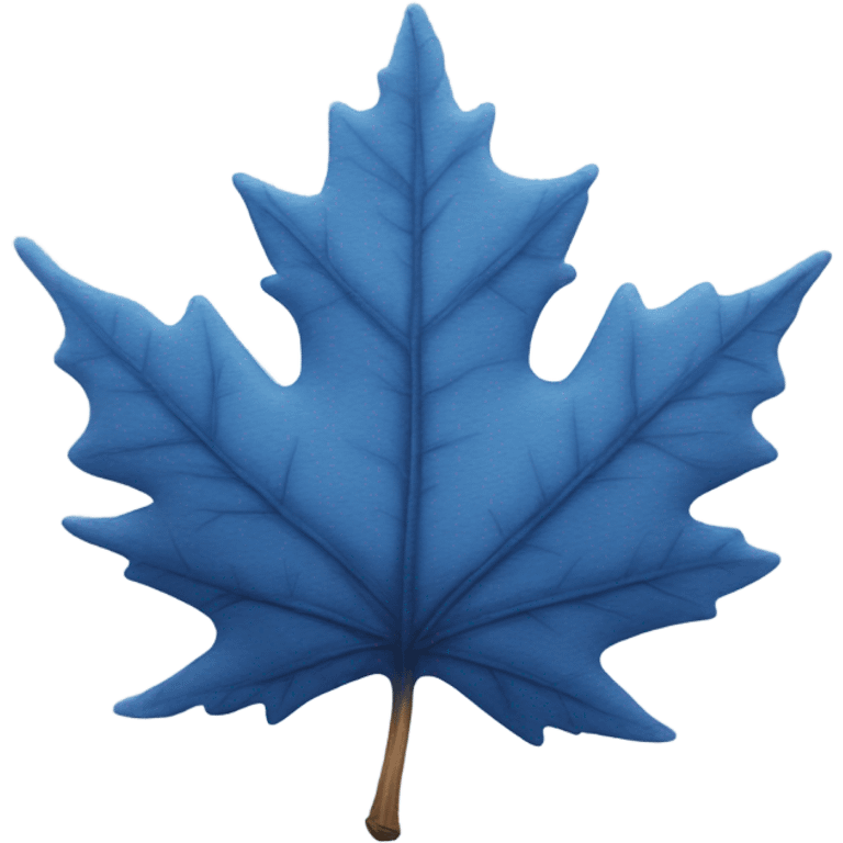 One Blue maple leaf emoji