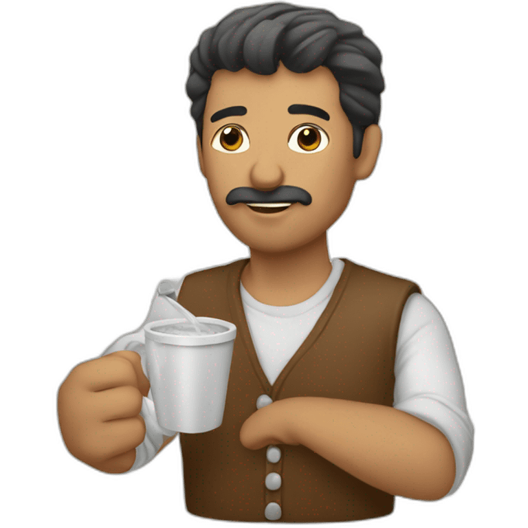 hombre tomando mate emoji