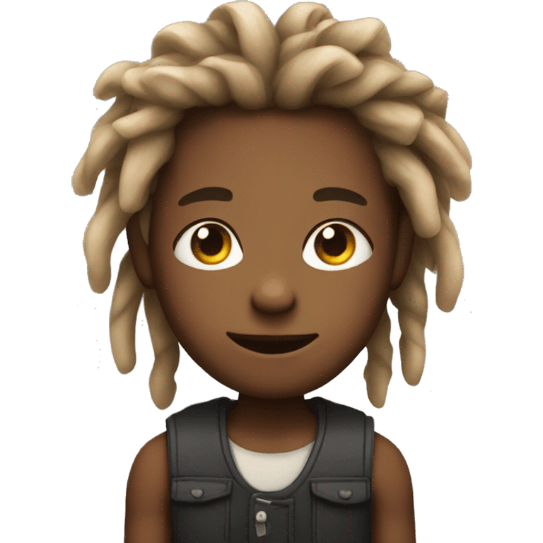 boy with flirty eyes and dreadlocks emoji