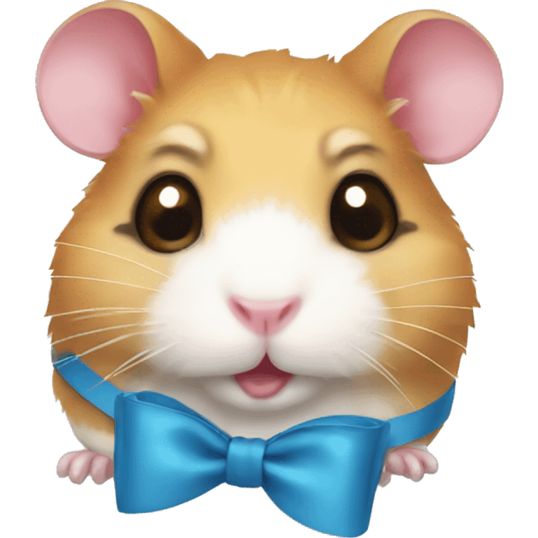 hamster wearing bow  emoji