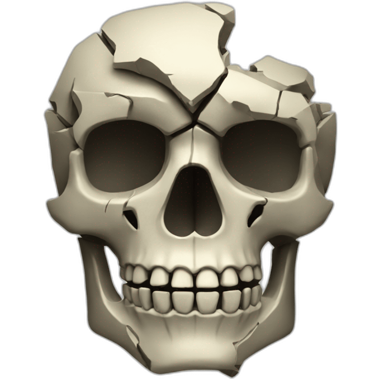 fragmented-skull emoji