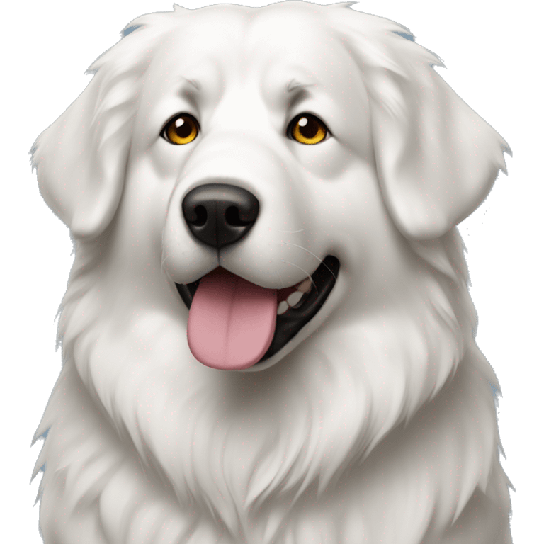 great pyrenees dog  emoji