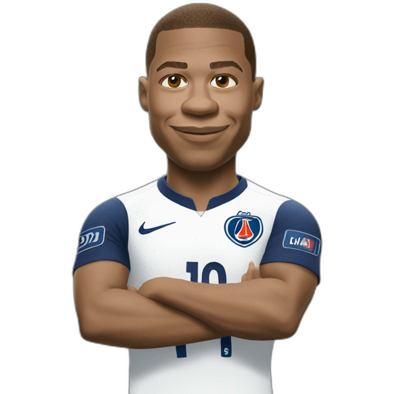 Mbappé mixed with shrek emoji