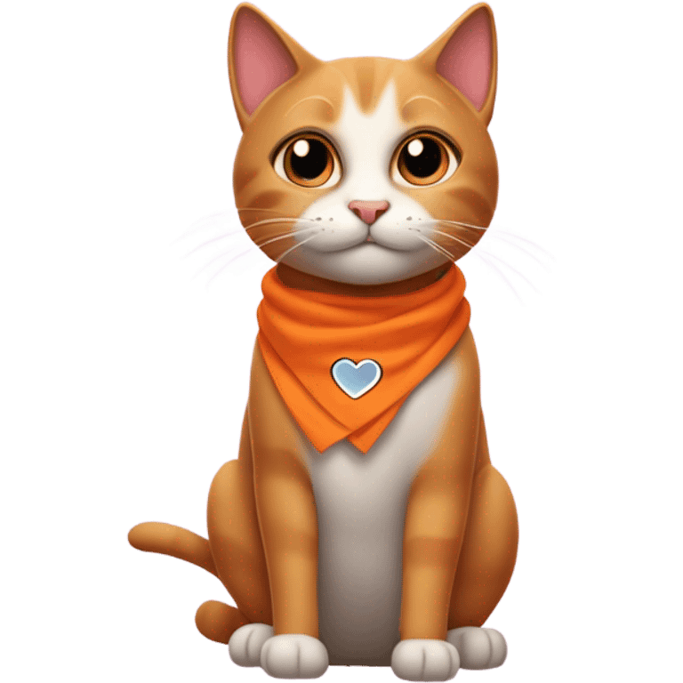 un gato naranja bravo emoji