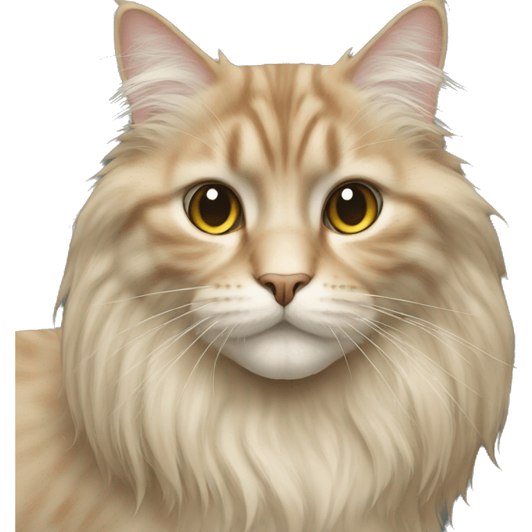 english long hair cat emoji