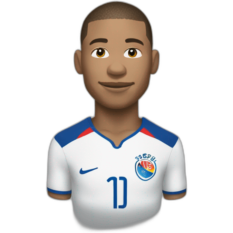 Mbappé with World Cup  emoji