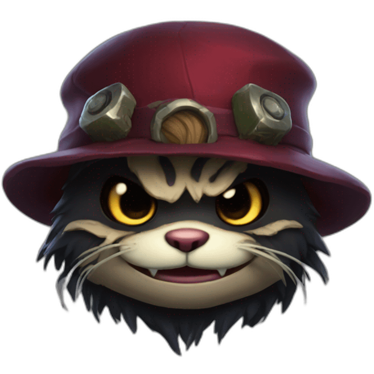 dark creepy teemo emoji