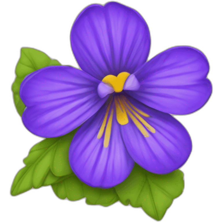 Une fleur violette emoji