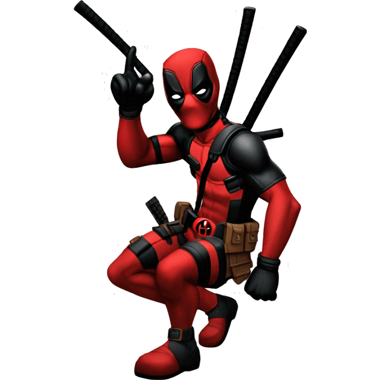 deadpool flipping you off emoji