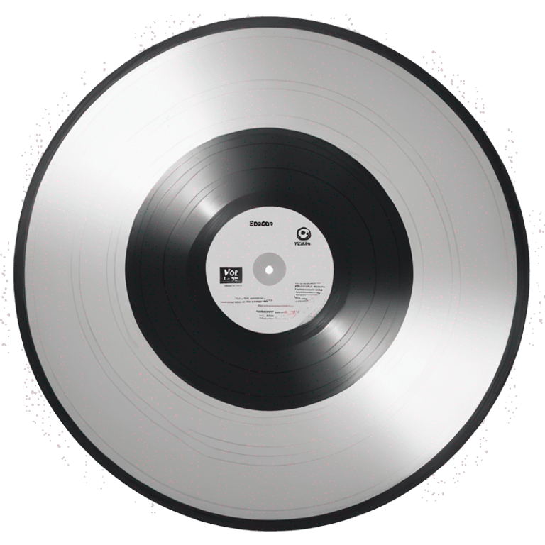 vinyl record serato with white bow emoji