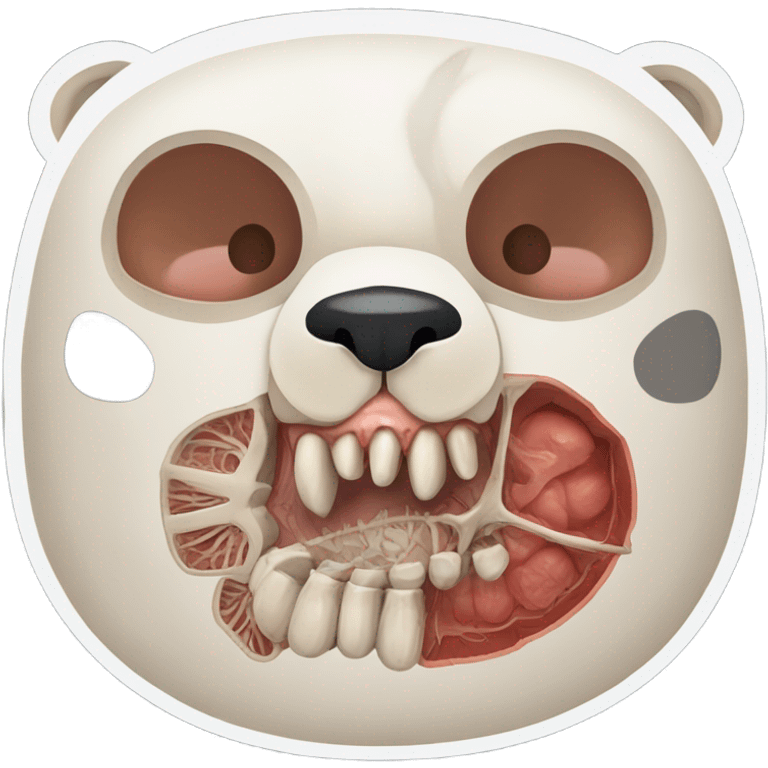 Panda cross section  emoji