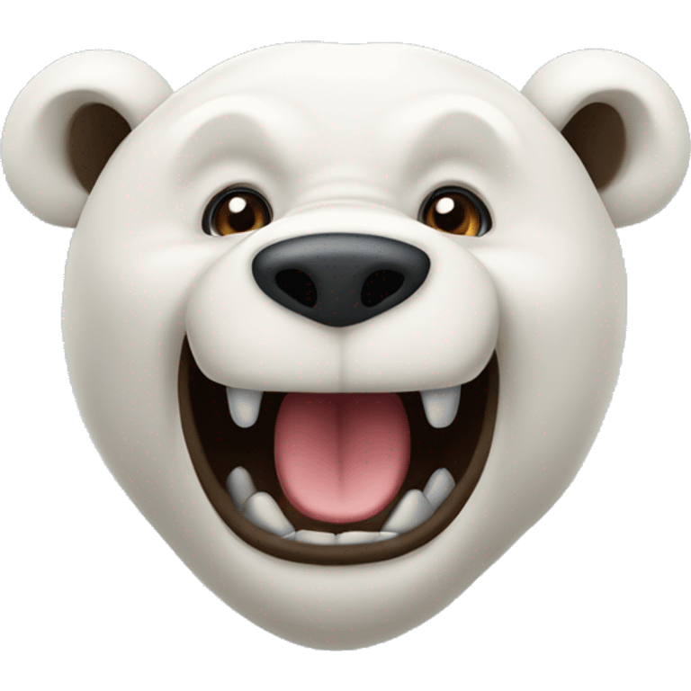 Eisbär, daneben Braunbär, daneben Schwarzbär  emoji