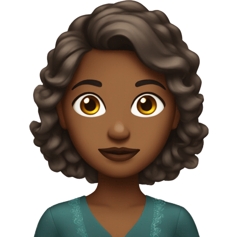 Fancy brown girl  emoji