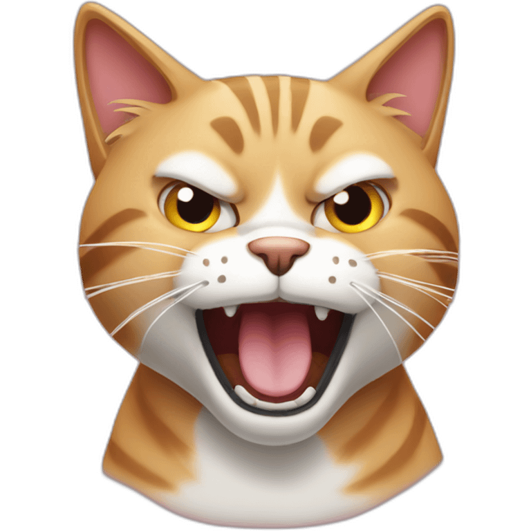 cat meowing angrily emoji