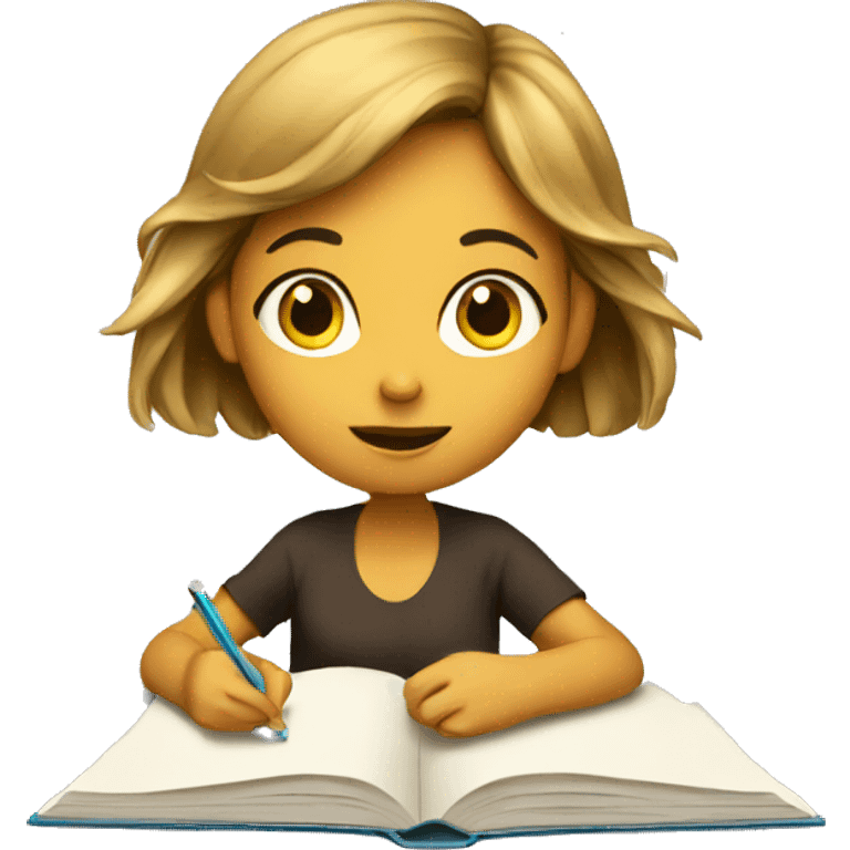 Girl studying  emoji