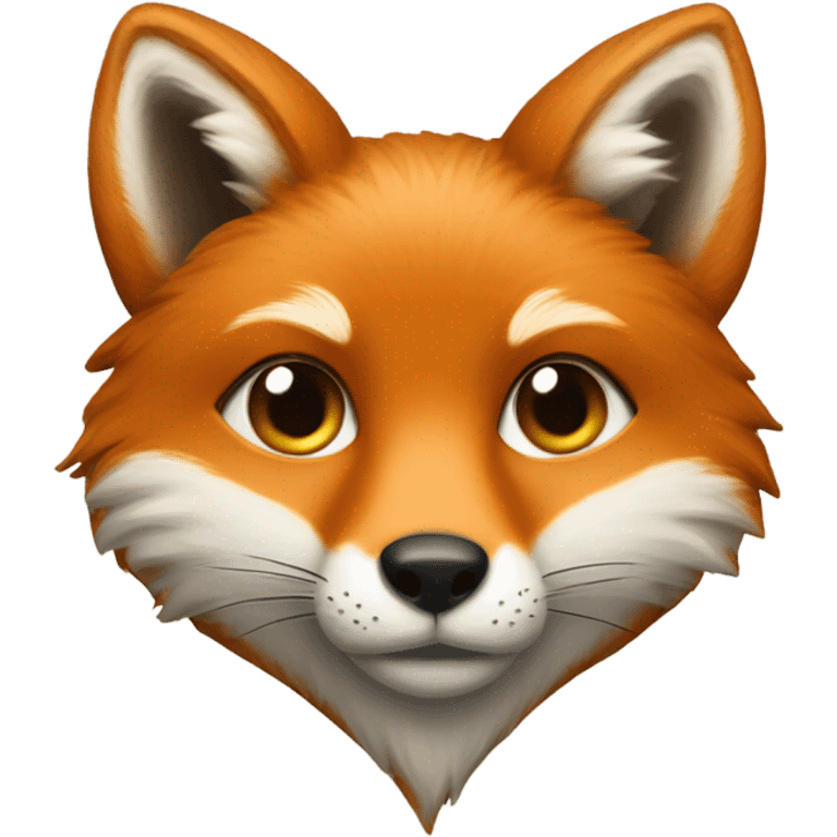 Heart with fox inside emoji