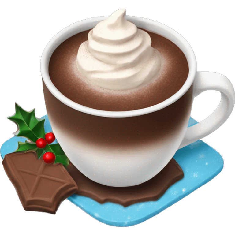 Christmas hot chocolate  emoji