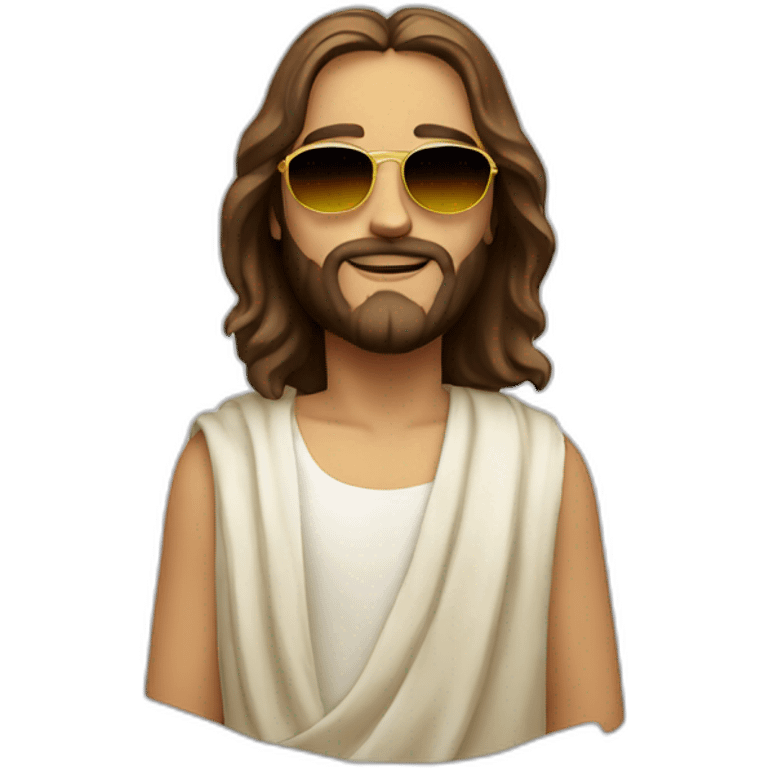 jesus wearing sunglasses emoji