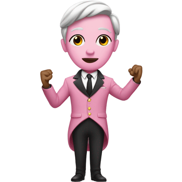 Pink spy saluting  emoji