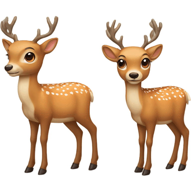 Two deer  emoji