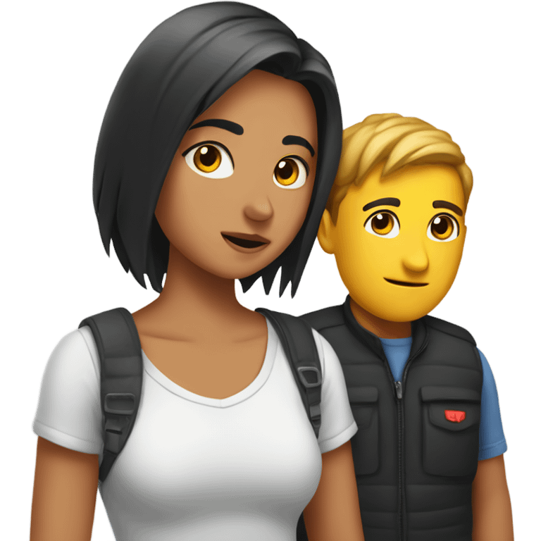 Bir and çocuk emoji